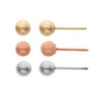 Junior Jewels 14k Gold Tri-tone Ball Stud Earring Set - Kids, Girl's, Multicolor