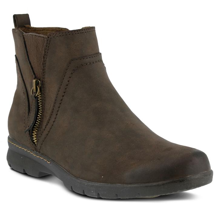 Spring Step Yili Women's Water Resistant Ankle Boots, Size: 37, Brown