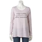 Women's Apt. 9&reg; Speckled Graphic Tee, Size: Xxl, Brt Pink