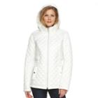 Women's Braetan Hooded Quilted Jacket, Size: Small, White