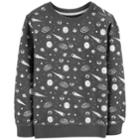 Boys 4-12 Carter's Space Print Pullover Sweatshirt, Size: 8