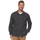 Men's Croft & Barrow&reg; Classic-fit Quilted Outdoor Shirt Jacket, Size: Medium, Dark Grey