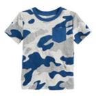Baby Boy Jumping Beans&reg; Camouflaged Pocket Tee, Size: 9 Months, Light Grey