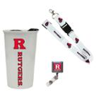 Rutgers Scarlet Knights Badge Holder, Lanyard & Tumbler Job Pack, Adult Unisex, Multicolor