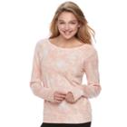 Juniors' So&reg; Perfectly Soft Cross Back Sweatshirt, Teens, Size: Medium, Lt Orange