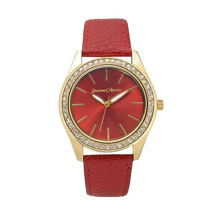 Journee Collection Women's Watch, Red