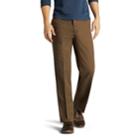 Men's Lee Total Freedom Straight-fit Comfort Stretch Pants, Size: 36x32, Dark Brown