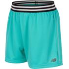 Girls 7-16 New Balance Core Shorts, Size: 16, Turquoise/blue (turq/aqua)
