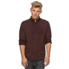 Men's Rock & Republic&reg; Nep Button-down Shirt, Size: Xl, Dark Red