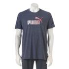 Men's Puma Logo Tee, Size: Small, Grey Other