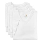 Men's Goldtoe 4-pack Performance V-neck Tees, Size: Large, White
