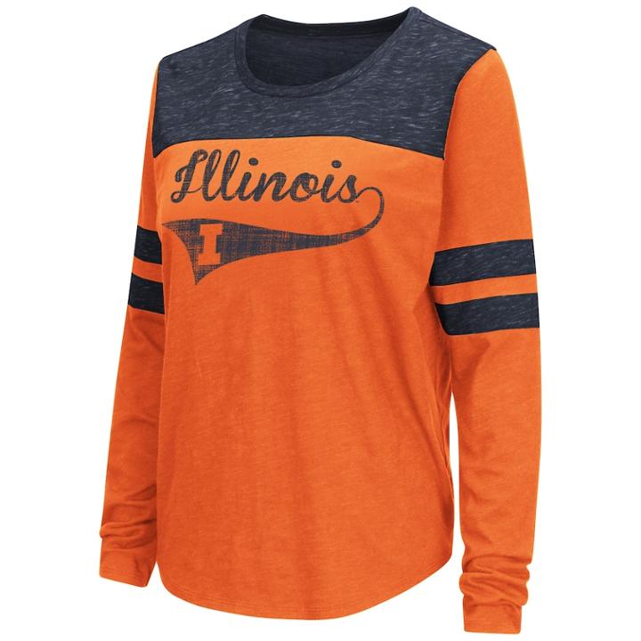 Women's Illinois Fighting Illini My Way Tee, Size: Small, Dark Blue