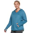 Plus Size Tek Gear&reg; V-neck Hoodie, Women's, Size: 2xl, Dark Blue