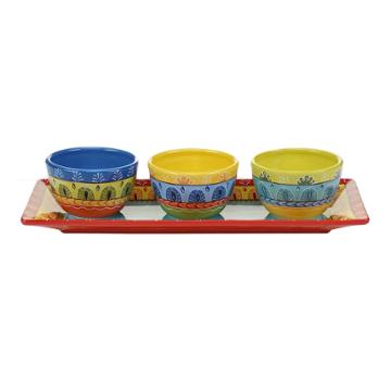 Certified International Valencia 4 Pc. Serving Set, Multicolor