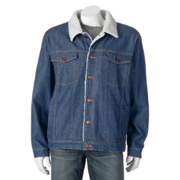 Men's North 40 Lined Denim Jacket's, Size: Medium, Med Blue