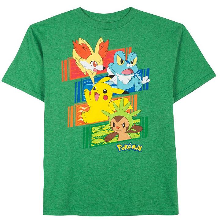 Boys 8-20 Pokmon Pika Crew Tee, Boy's, Size: Xl, Green Oth