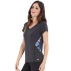 Women's Marika Reflex Cap Sleeve Tee, Size: Medium, Black