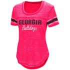 Women's Campus Heritage Georgia Bulldogs Double Stag Tee, Size: Large, Dark Red