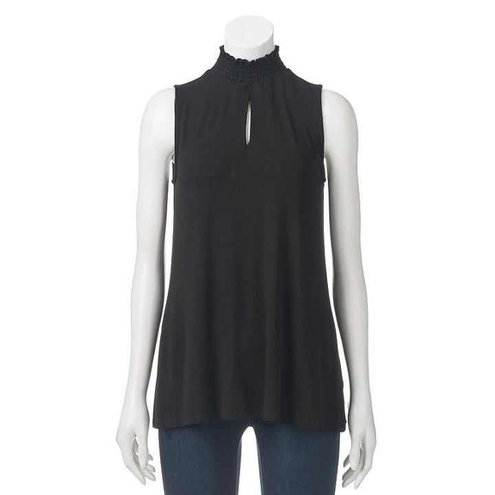 Women's Loramendi Mockneck Tank, Size: Xs, Black