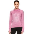 Women's Gaiam Maya Thumb Hole Graphic Yoga Hoodie, Size: Xl, Light Red