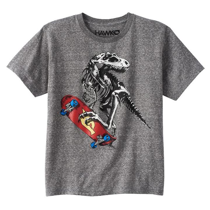 Boys 8-20 Tony Hawk Dinosaur Tee, Boy's, Size: Xl, Black