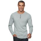 Men's Sonoma Goods For Life&trade; Coolmax Classic-fit Henley, Size: Xl, Med Grey