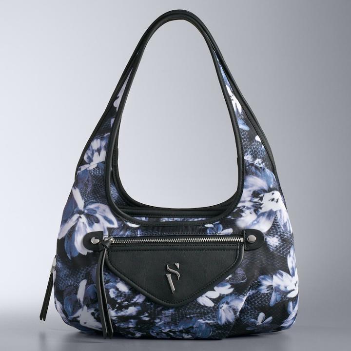 Simply Vera Vera Wang Sidekick Shoulder Bag, Women's, Black