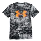 Boys 8-20 Under Armour Printed Big Logo Tee, Size: Medium, Red Overfl