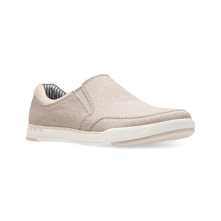 Clarks Step Isle Men's Slip-on Sneakers, Size: Medium (11), Beige