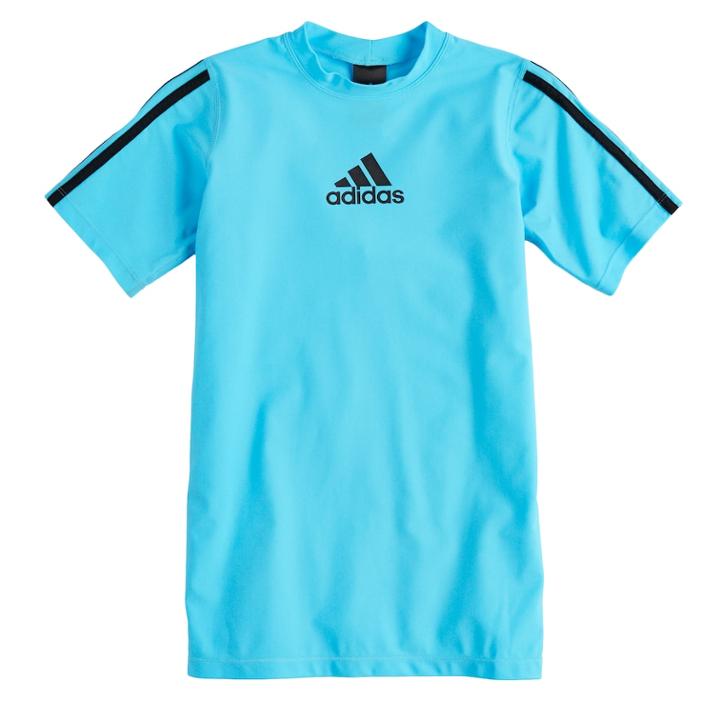 Boys 8-20 Adidas Swim Top, Size: Xl, Turquoise/blue (turq/aqua)