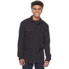 Men's Trinity Collective Rampart Flannel Button-down Shirt, Size: Xl, Med Grey