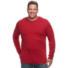 Big & Tall Croft & Barrow&reg; Classic-fit Stretch Performance V-neck Tee, Men's, Size: Xl Tall, Med Red