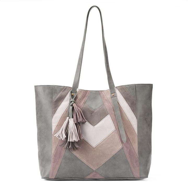Sonoma Goods For Life&trade; Stara Tassel Tote, Women's, Grey