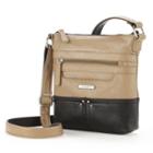 Stone And Co. Lydia Leather Crossbody Bag, Women's, Grey (charcoal)