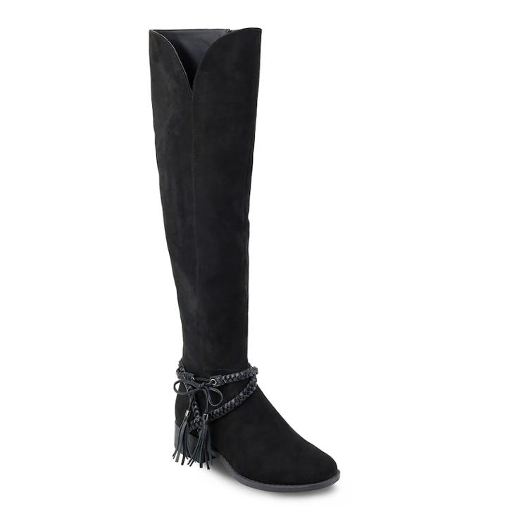 Olivia Miller Babylon Women's Over-the-knee Boots, Size: 9, Black