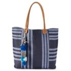 Sonoma Goods For Life&trade; Seagrass Striped Tote, Women's, Blue