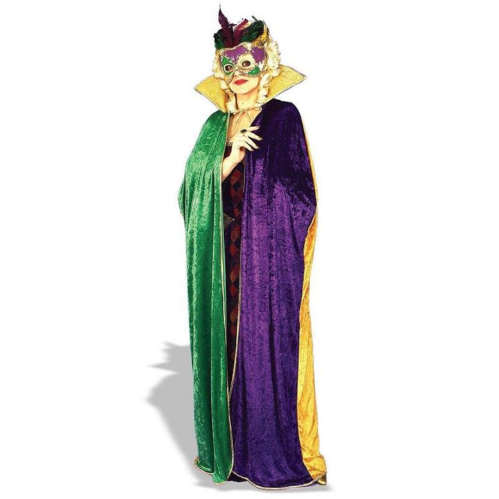 Mardi Gras Costume Cape - Adult, Green