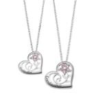 Hallmark Sterling Silver Cubic Zirconia Granddaughter & Grandmother Pendant Necklace Set, Women's, Size: 18, White