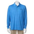 Men's Pebble Beach Classic-fit Striped Performance Golf Polo, Size: Xl, Brt Blue