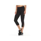 Women's Tek Gear&reg; Lattice Yoga Capris, Size: Large, Black