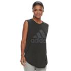Women's Adidas Id Winners Muscle Tee, Size: Medium, Black