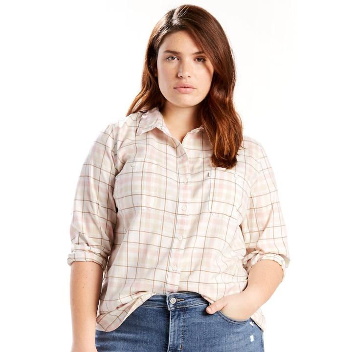 Plus Size Levi's Boyfriend Shirt, Women's, Size: 3xl, Multicolor