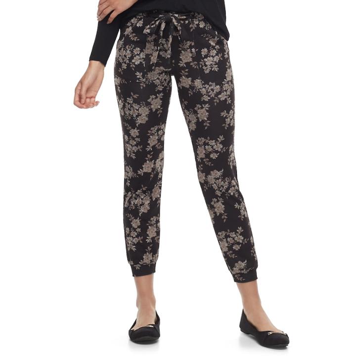 Juniors' Joe B Tie-waist Jogger Pants, Teens, Size: Small, Beige Oth