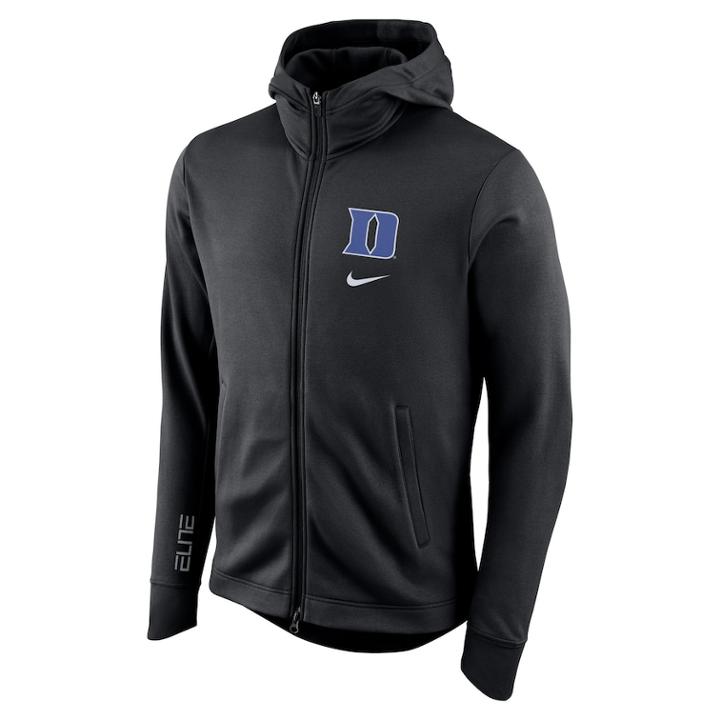 Men's Nike Duke Blue Devils Elite Fleece Hoodie, Size: Xl, Grey (charcoal)
