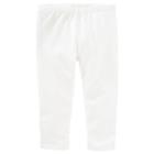 Girls 4-8 Oshkosh B'gosh&reg; Solid Crop Capri Leggings, Girl's, Size: 12, White