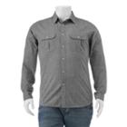 Big & Tall Apt. 9&reg; Classic-fit Crosshatch Roll-tab Button-down Shirt, Men's, Size: M Tall, Black