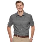 Big & Tall Haggar Regular-fit Microfiber Woven Button-down Shirt, Men's, Size: 3xb, Grey