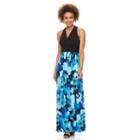 Women's Suite 7 Pleated Floral Maxi Dress, Size: 6, Ovrfl Oth