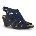 Easy Street Kamber Women's High-heel Sandals, Size: 9 Wide, Blue (navy)