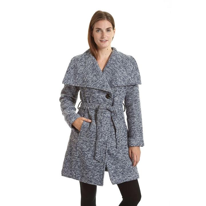 Women's Excelled Belted Boucle Jacket, Size: Medium, Multicolor
